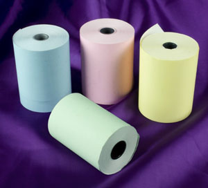 80mm x 80mm x 12.7mm - Thermal Till Rolls - Pink